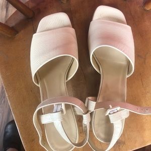 Everlane Block heal Sandals, cream white